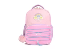 Chimola Mochila Aqua y Rosa